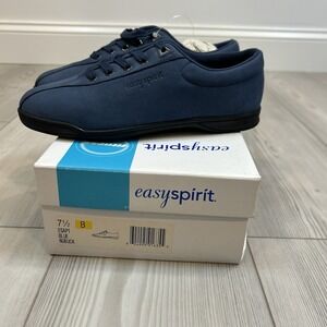 NEW IN BOX Easy Spirit AP1 Nubuck Leather Sport Walking Shoe Women's 7.5 Blue